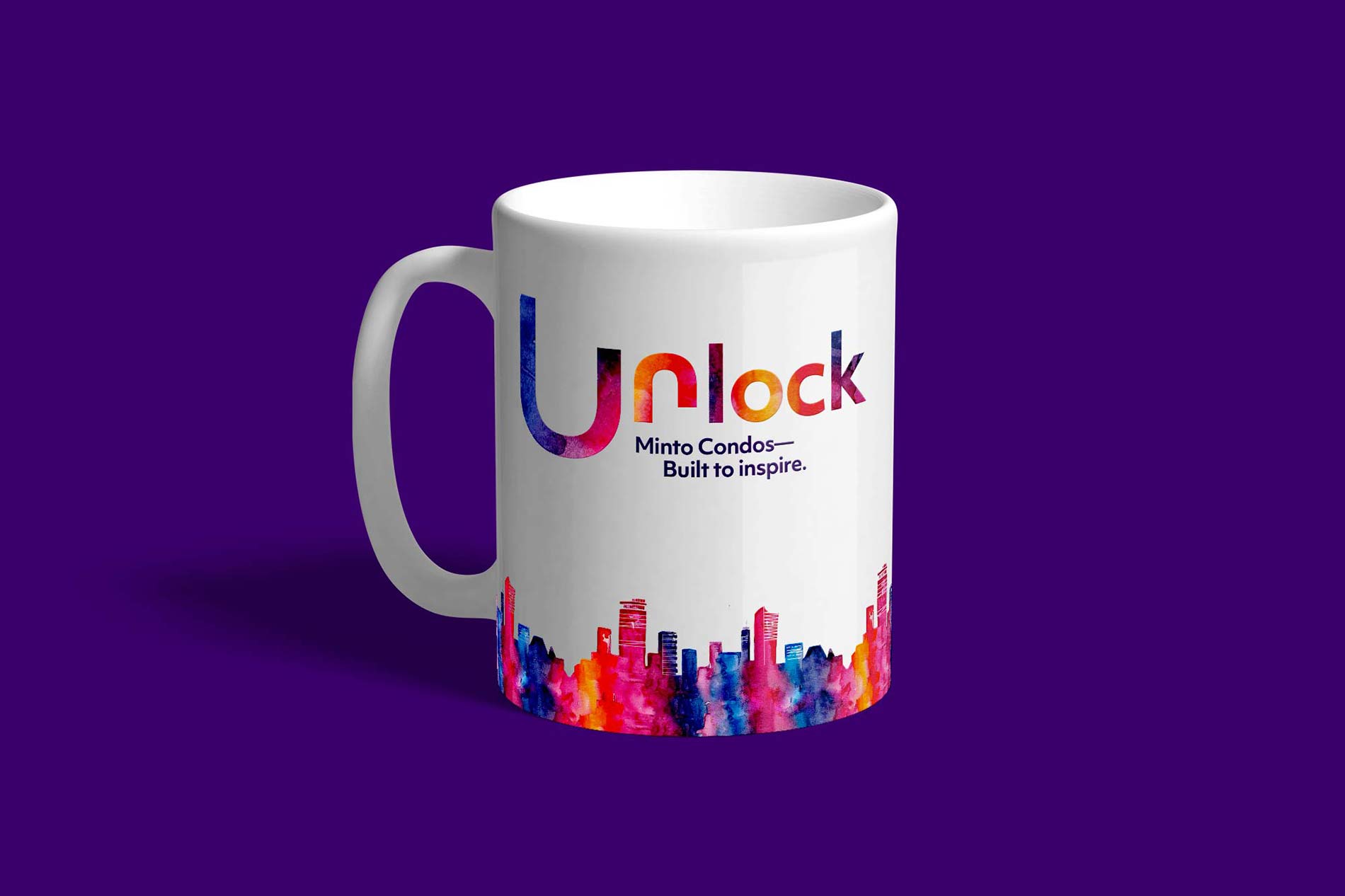 An image of a mug with campaign design on it