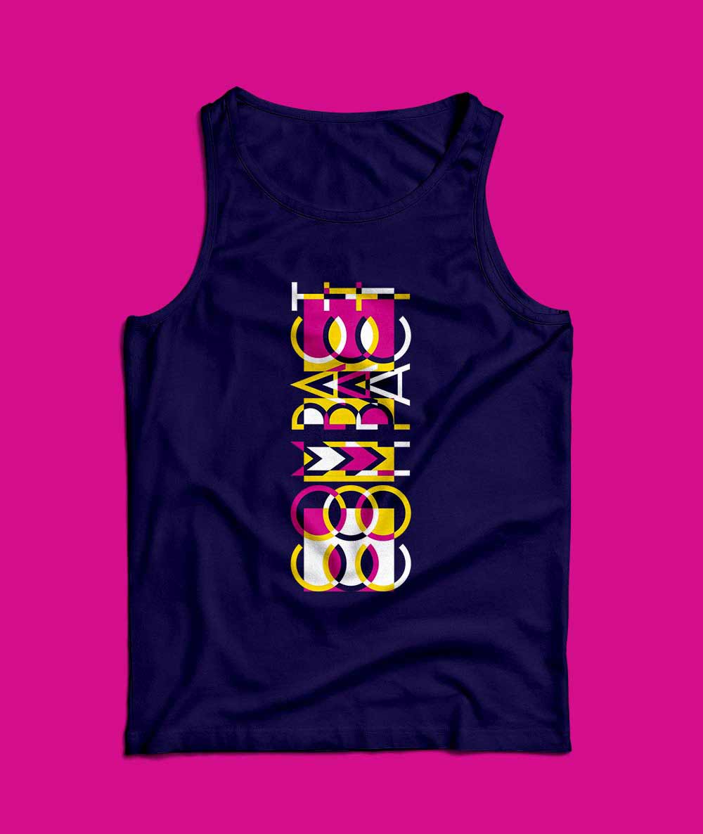 An image of a tank top branded with new Compact Music brand